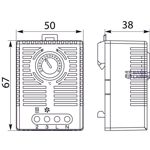 TE50 electronic thermostat image 2