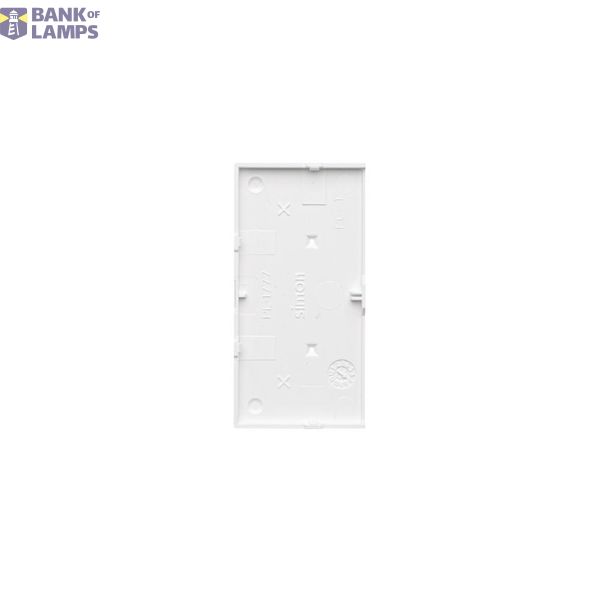 Cover for single socket outlet with transparent flap, (cover), Simon 24, IP44, white image 1