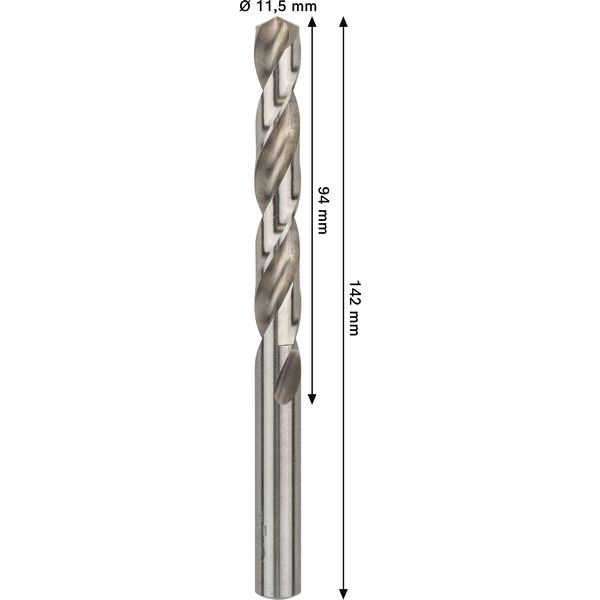 Metal drill bits HSS-G, DIN 338 11,5 x 94 x 142 mm 5 pcs. image 2