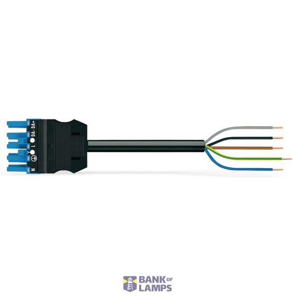 pre-assembled connecting cable Cca Socket/open-ended blue image 2