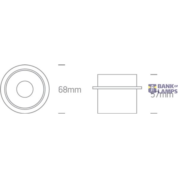 WHITE GU10 10W DARK LIGHT image 3