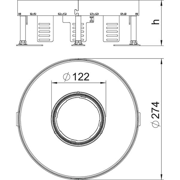 RKFR2 7 SL2V2 25 Heavy-duty cassette for tube, 20 kN ¨275mm image 2