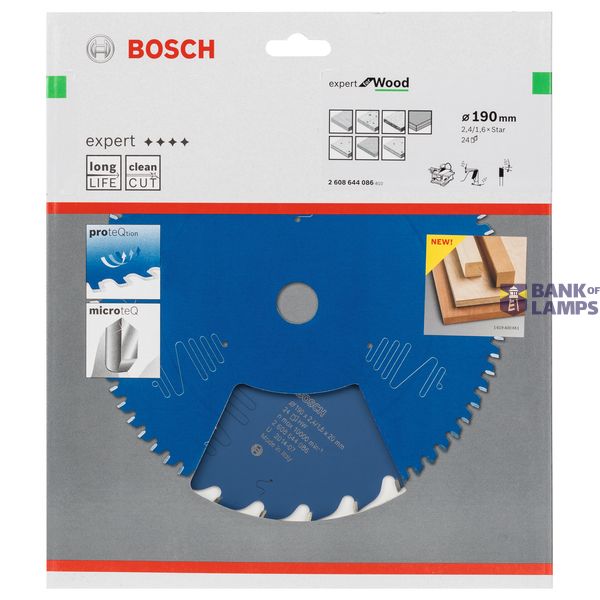 Circular saw blade Expert for Wood 190 x 2,4 mm, 24 image 2