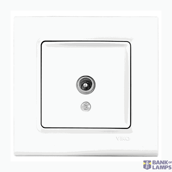Linnera-Rollina TV Socket Unresisting White image 1