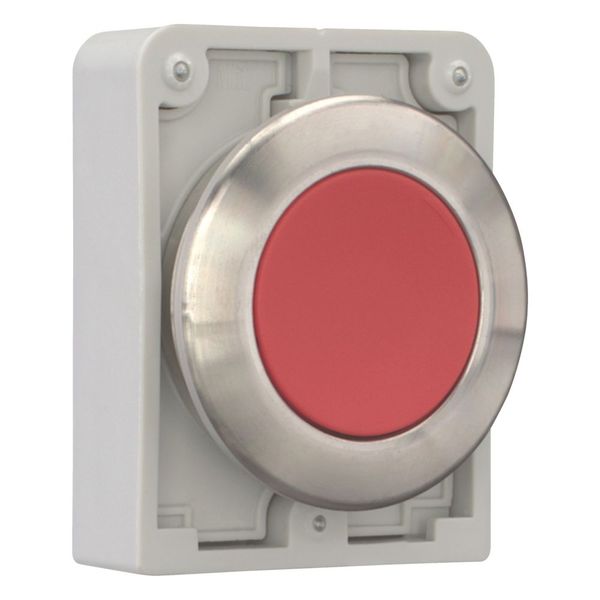 M30I-FDR-R Pushbutton, RMQ-Titan, flat, maintained, red, blank, Front ring stainless steel image 13