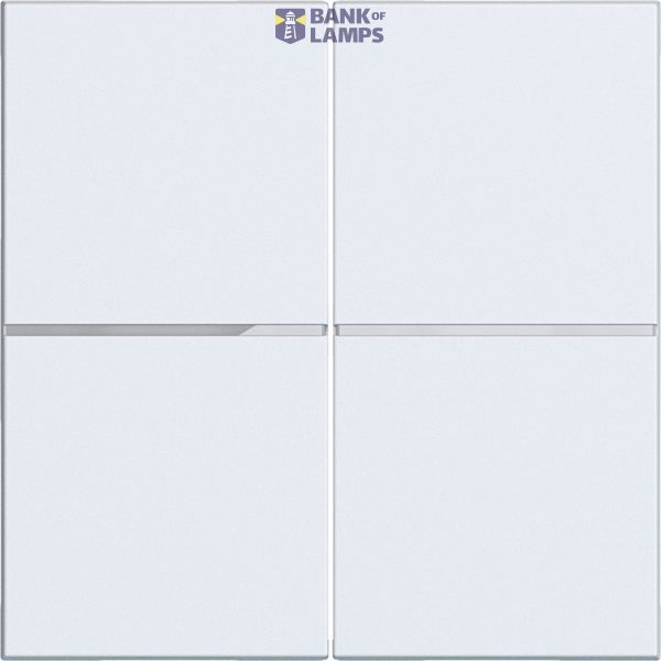 Push button cover, double, A.x/C.x, matte light white image 1