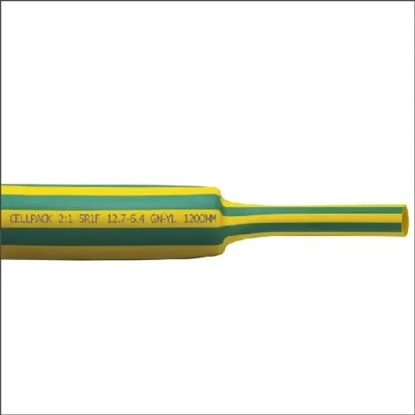 Heat Shrink Tube Thin Wall 12.7–6.4mm Green Yellow image 1
