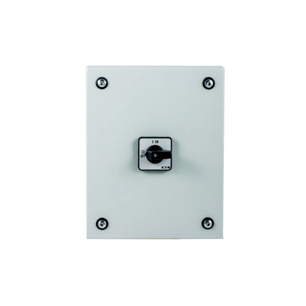 T3-4-15682/SE2 T3, 32 A, surface mounting, 4 contact unit(s), 90 °, maintained, 0-1, in steel enclosure, Design number 15682 image 1