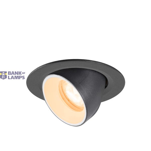 NUMINOS© GIMBLE XS, recessed CL 2700K 55ø IP20 round bl/wh image 1