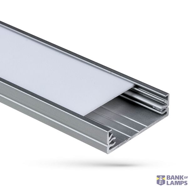 PROFILE FOR LED STRIPS WOJWIDE WITH CLEAR COVER 1M image 1