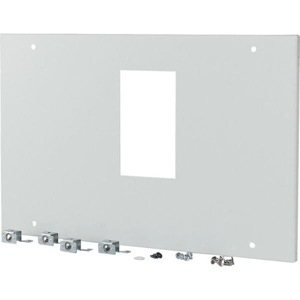 XMN44F04C Front plate, NZM4, 4p, fixed version, W=425mm, grey image 5