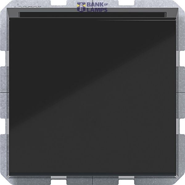 Electronic switch for hotel card, A.x/C.x, night black glossy image 1