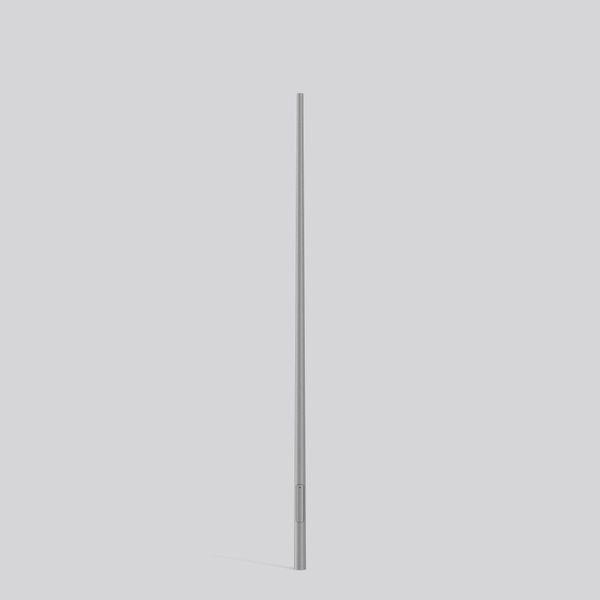 Steel pole D 134 H 5000 d 76 colour: silver image 2