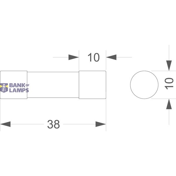 Fuse link ST10PV 10x38 12A 1000VDC image 2