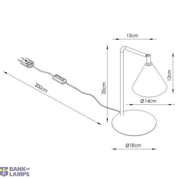 Table lamp NOX white image 7