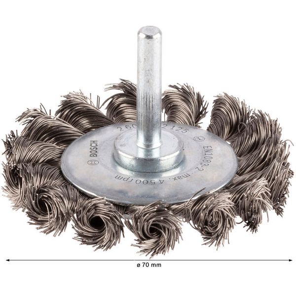 Wire Wheel Knotted 70x0.35 mm Stainless image 3
