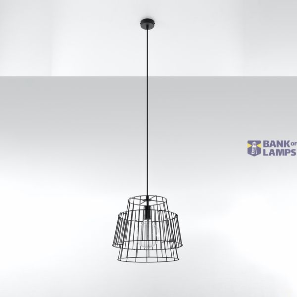 HANGING LAMP GATE BLACK E27 1X60W IP20 image 7