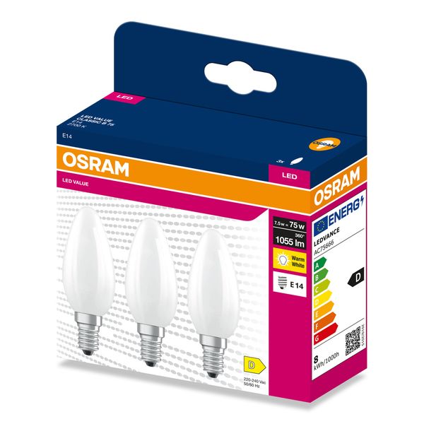 VALCLB75 7,5W/827 230VGLFR E14 FS3 OSRAM image 2