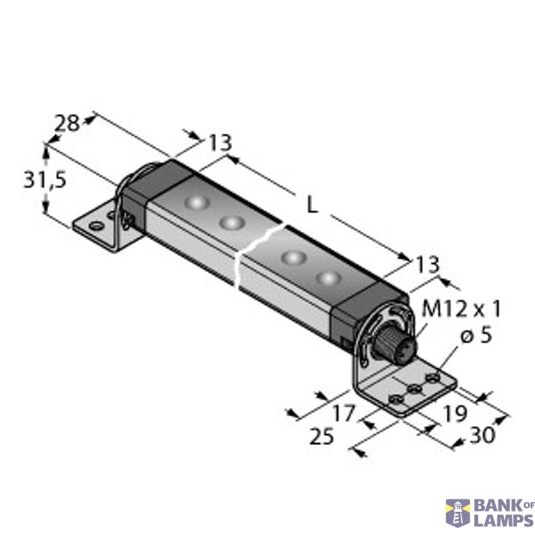 LED Linear Light In the Metal Housing   WLS28-2CGR2-570DXQ image 1