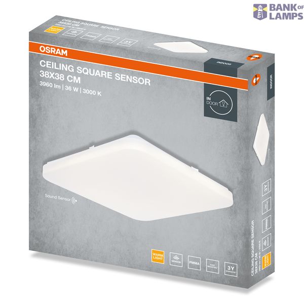 CEILING SQUARE SEN 36W 830 IP20 OSRAM image 1