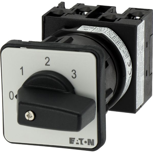 T0-2-8241/EZ Step switches, T0, 20 A, centre mounting, 2 contact unit(s), Contacts: 3, 45 °, maintained, With 0 (Off) position, 0-3, Design number 8241 image 9