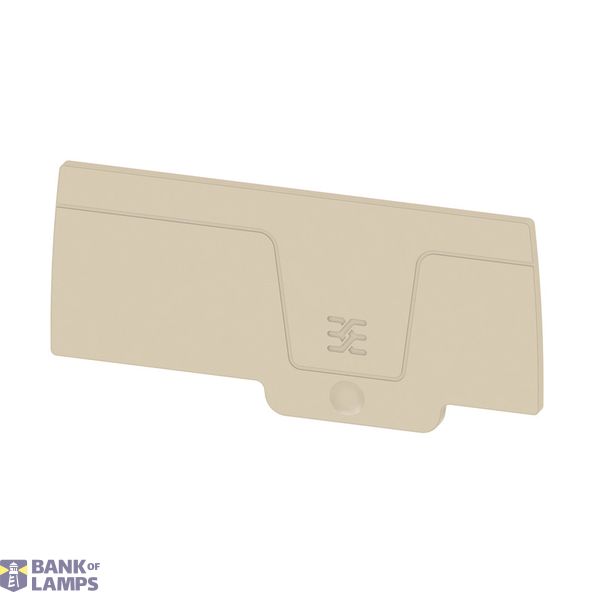 End plate for terminals, dark beige, Height: 82.6 mm, Width: 2.1 mm, V image 1