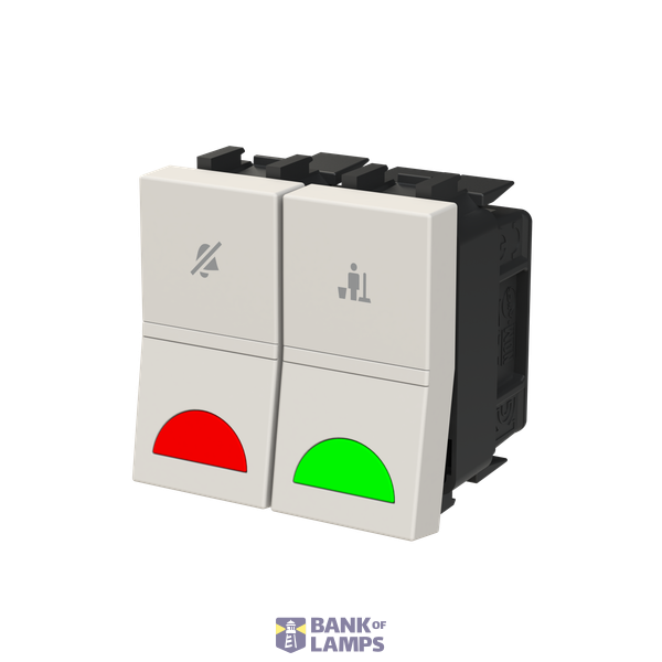 DND/MUR room Series switch with LED exchangeable Dune - Zenit image 2