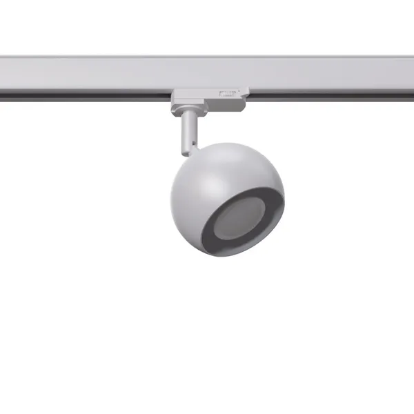 TRACK SPOTLIGHT 3 PHASE MOVABLE OCULARE WHITE GU10 3000K 7W 510LM image 1