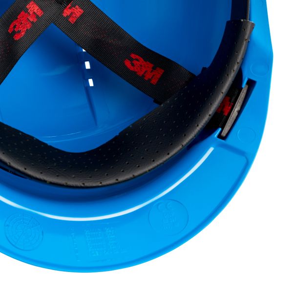 3M™ Hard Hat, Uvicator, Pinlock, Ventilated, Plastic Sweatband, Blue,  image 4