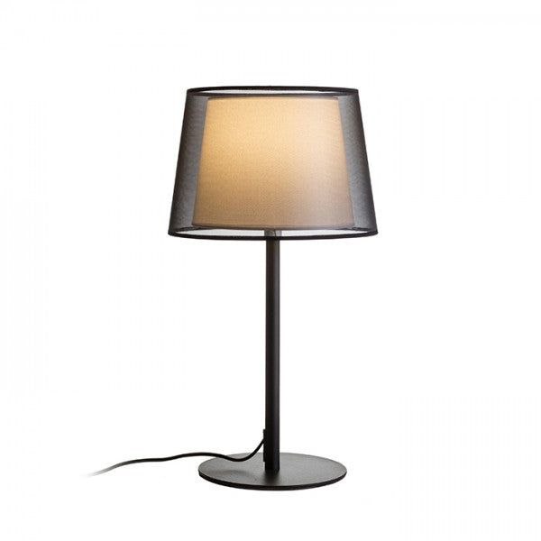 ESPLANADE table transparent black/white chrome 230V LED E27 15W image 1
