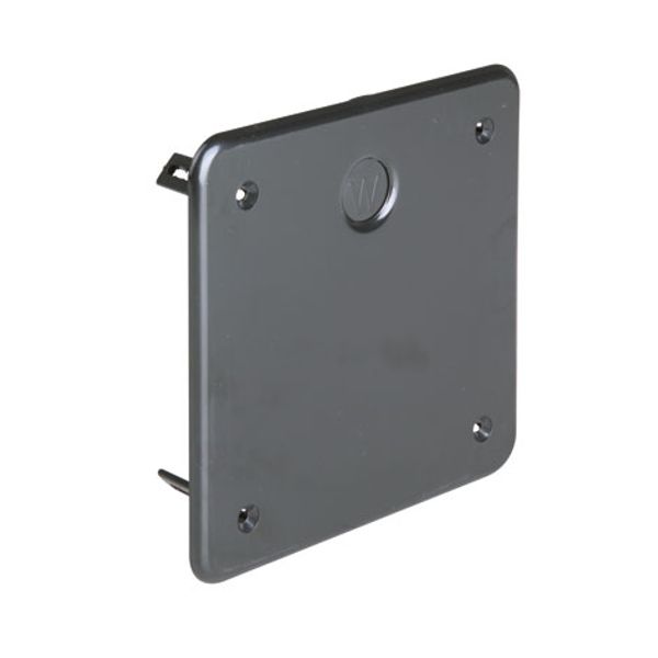 Screw-in cover 130x130mm - black image 1