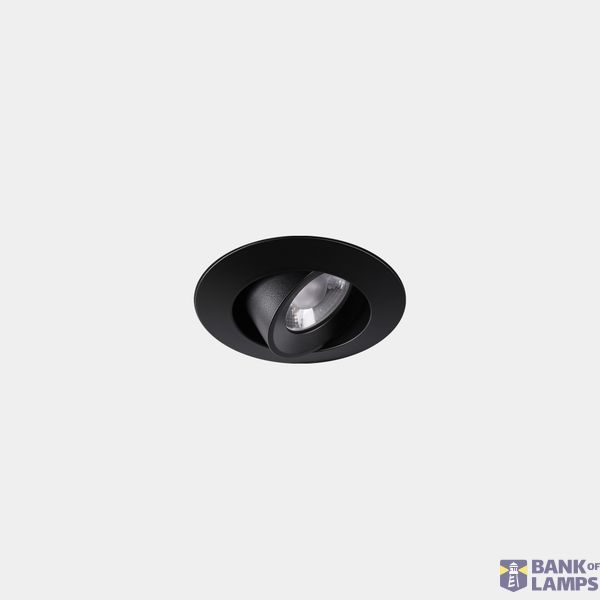 Downlight Play Flat Mini Round Adjustable 3.2W LED neutral-white 4000K CRI 80 28.2º ON-OFF Black IP23 346lm image 1
