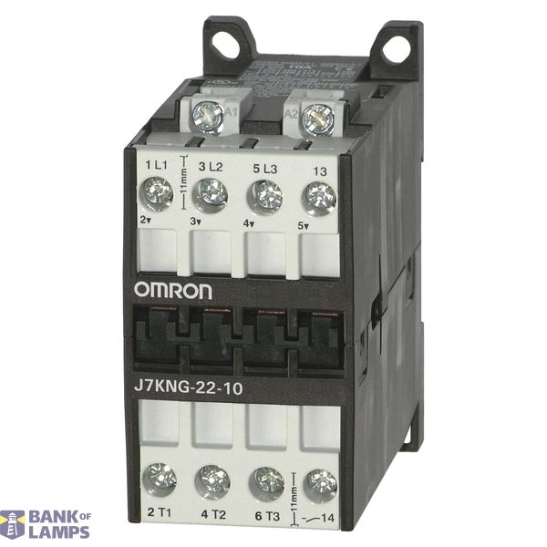 Contactor (DC-coil), 3-pole, 11 kW; 22 A AC3 (400 VAC) + 1 NO, 24 VDC, image 1