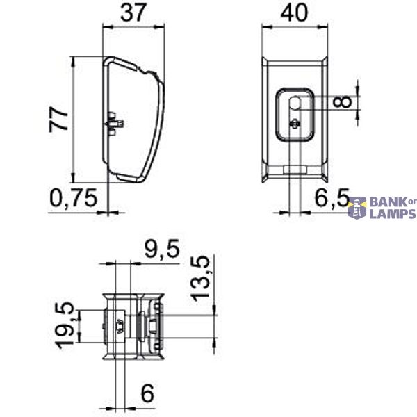 Grip collecting clamp for direct fastening 10x NYM3x1,5 Steel Strip ga image 2