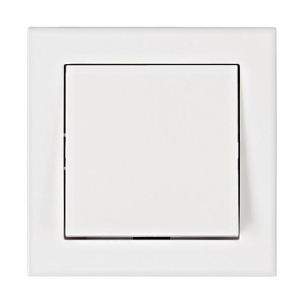 One way switch, 1-pole, complete, screw clamps, white image 1