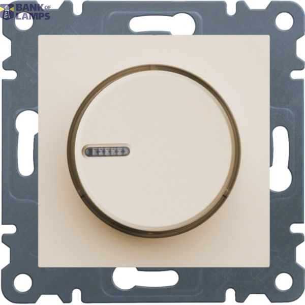 Dimmer rotary, cream, Lumina-2 WL4011 Hager image 1
