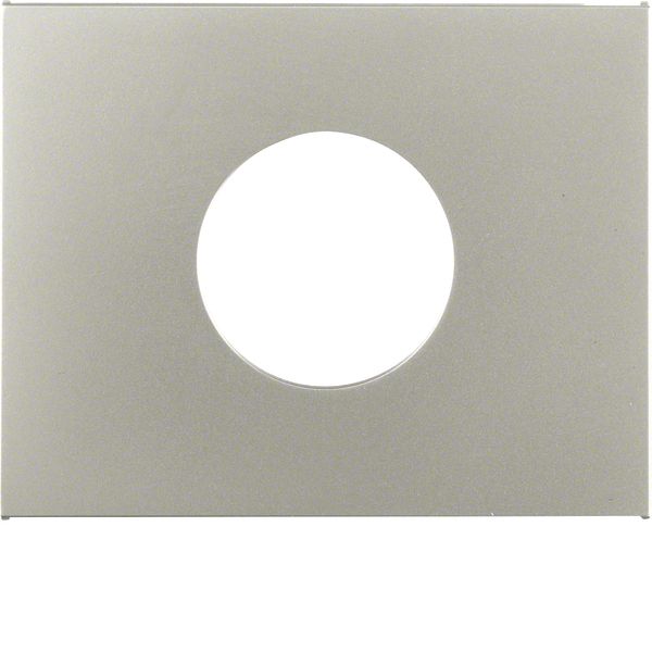 Centre plate for push-button/pilot lamp E10, K.5, stainless steel matt image 1