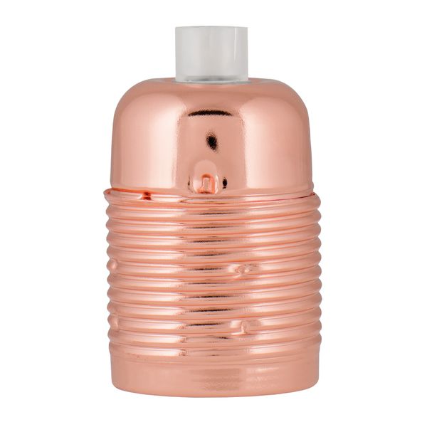 Lampholder Metal Screw E27 Copper image 1
