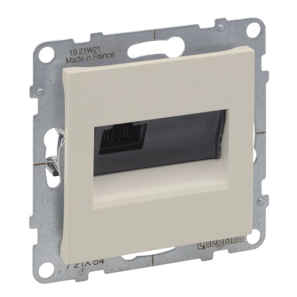 RJ45 SOCKET CAT6A UTP IVORY image 1