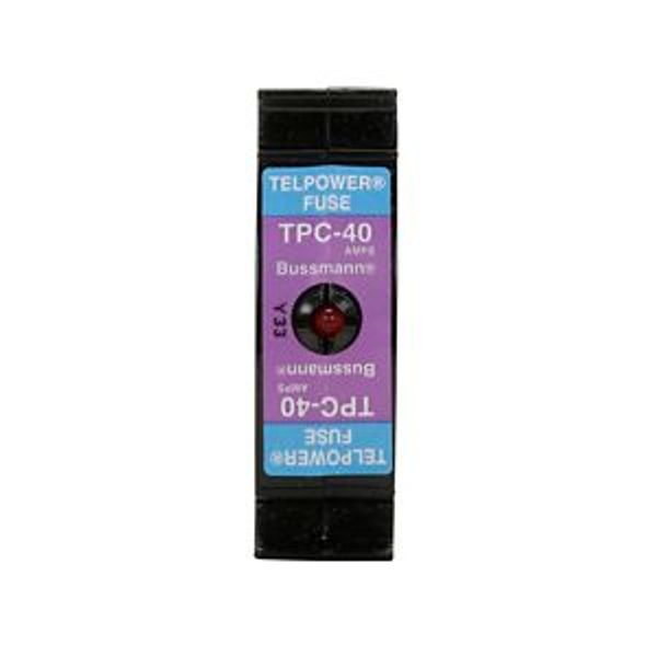 Eaton Bussmann series TPC telecommunication fuse, 80 Vdc, 60A, 100 kAIC, Non Indicating, Compact, Current-limiting image 14