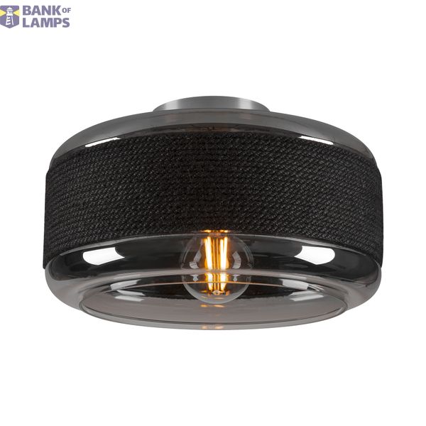 PANTILO ROPE 27, wall and ceiling-mounted light, cylindrical, 1x max. 15W E27, silver image 1