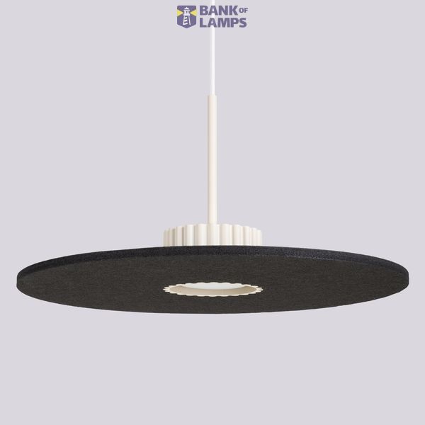 Pendant lamp OVO 1 beige/black felt Gx53 image 9