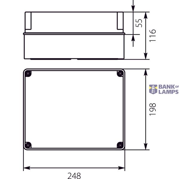OH-4B.3 Hermetic housing with metal plate image 1