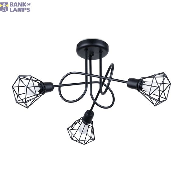 ARTEMIS CHANDELIER 3S BLACK E14 3X40 IP20 image 2