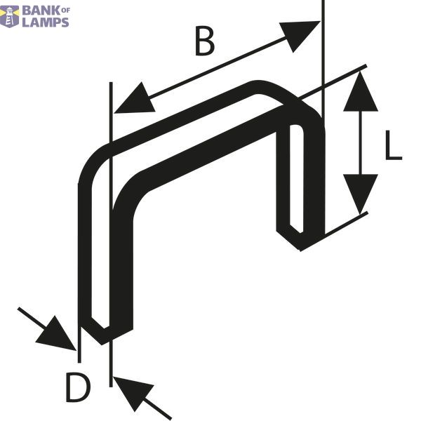 Fine wire staple, type 52 12.3 x 1.25 x 6 mm image 1