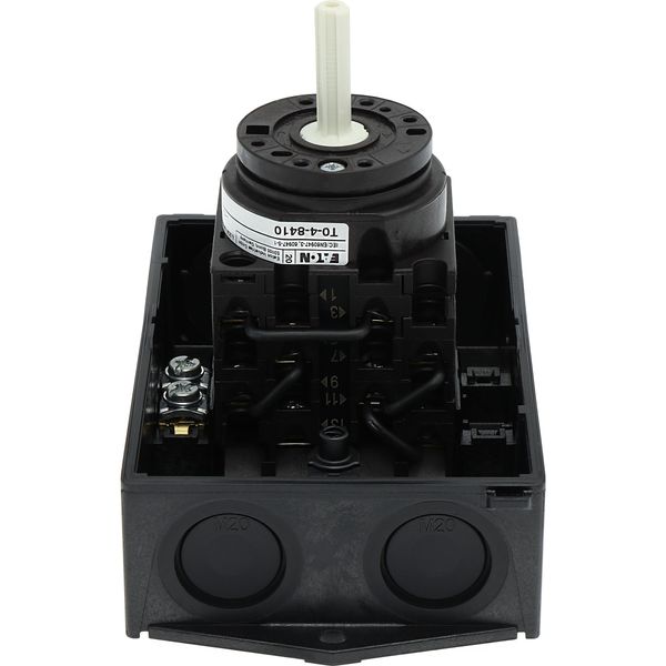 T0-4-8410/I1 Star-delta switches, T0, 20 A, surface mounting, 4 contact unit(s), Contacts: 8, 60 °, maintained, With 0 (Off) position, 0-Y-D, Design number 8410 image 33
