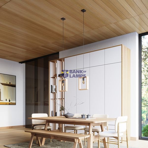 Pendant lamp ARIES natural wood image 8