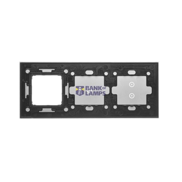 Single socket outlet with Schuko earthing, with shutters, (module), 16A, 250V, Screw, Silver matt, metalic image 1