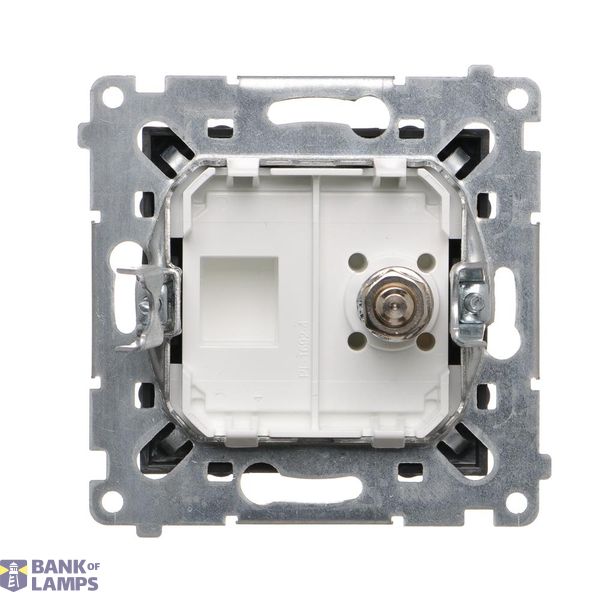 RTV final aerial socket for pass-through socket, atten.: 10dB, black matt image 1
