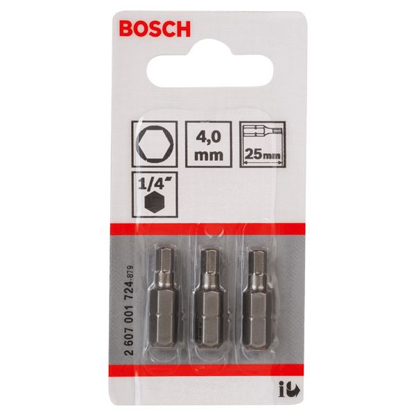 Screwdriver bit Extra Hard HEX 4, 25 mm 3 pcs. image 3